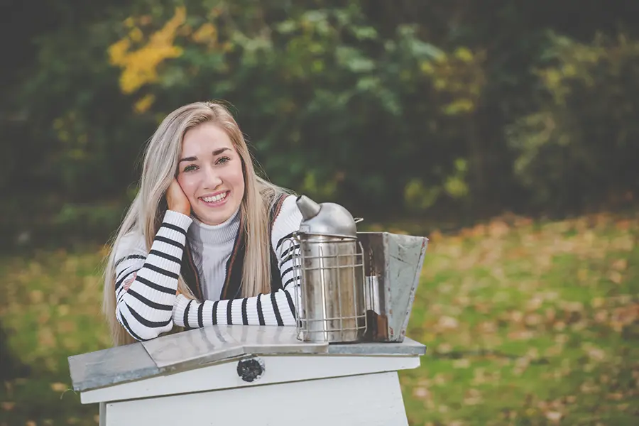 Buckley's Bees owner Emma Buckley